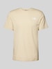 The North Face T-Shirt mit Label-Print Beige