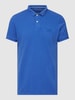 Superdry Poloshirt met logostitching, model 'VINT DESTROY' Koningsblauw