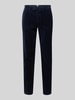 g1920 Corduroy broek met Franse steekzakken, model 'Tybalt' Marineblauw