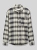 Tom Tailor Denim relaxed fit vrijetijdsoverhemd met borstzak Grafiet