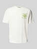 Scotch & Soda Relaxed Fit T-Shirt aus reiner Baumwolle mit Logo-Print Weiss