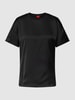 HUGO Blusenshirt mit Strukturmuster Modell 'Smart' Black