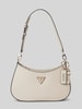 Guess Handtasche mit Label-Anhänger Modell 'NOELLE' Taupe