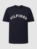 Tommy Hilfiger T-Shirt mit Label-Stitching Modell 'ARCHED TEE' Marine