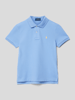 Polo Ralph Lauren Teens Slim fit poloshirt met structuurmotief Bleu