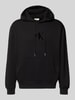 Calvin Klein Jeans Regular Fit Hoodie mit Logo-Patch Modell 'Fleece' Black