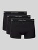 Calvin Klein Underwear Trunks mit Label-Bund im 3er-Pack Black