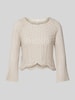 Only Cropped Strickpullover mit Baumwoll-Anteil Modell 'NOLA' Sand