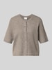 VILA Regular Fit Cardigan in Strick-Optik Modell 'Iga' Taupe