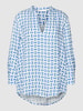 Better Rich Bluse mit verlängertem Rücken Royalblau