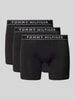 Tommy Hilfiger Trunks mit elastischem Label-Bund im 3er-Pack Black