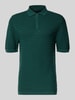 MCNEAL koszulka polo o kroju regular fit z krótkim zamkiem błyskawicznym Neonowy zielony