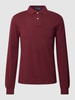 Polo Ralph Lauren Slim fit poloshirt met labelstitching Bordeauxrood