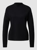 Christian Berg Woman Strickpullover mit Strukturmuster Schwarz