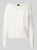 s.Oliver BLACK LABEL Comfort Fit Strickpullover aus Viskose-Mix Offwhite
