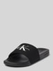 CK Calvin Klein Slides mit Label-Print BLACK