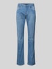 MAC Slim fit jeans met knoopsluiting, model 'ARNE PIPE' Lichtblauw