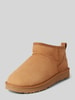 UGG Buty ze skóry model ‘CLASSIC ULTRA MINI’ Koniakowy