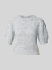 VERO MODA sweter w kroju regular fit z dodatkiem wełny model 'NOVAH' Średnioszary