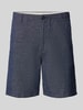 SELECTED HOMME Regular fit korte broek met geweven motief Marineblauw