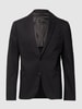Drykorn Slim Fit 2-Knopf-Sakko mit Stretch-Anteil Modell 'Hurley' Schwarz