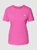Jake*s Casual T-shirt z wyhaftowanym motywem Różowy