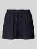 Tommy Hilfiger Flared linnen korte linnen broek met elastische band, model 'PULL ON' Donkerblauw