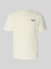 EA7 Emporio Armani T-shirt met labelprint Offwhite