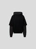 Preach Hoodie in Two-Tone-Machart Schwarz