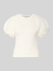 Rinascimento Bluse mit Ballonärmeln Offwhite