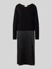 ROBE LÉGÈRE Midikleid im Double-Layer-Look Black