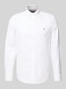 Tommy Hilfiger Slim Fit Freizeithemd aus reiner Baumwolle Weiss