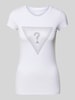 Guess T-Shirt mit Ziersteinbesatz Weiss