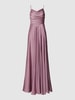 TROYDEN COLLECTION Cocktailkleid mit Wasserfall-Ausschnitt Mauve