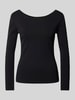 ARMANI EXCHANGE Longsleeve in Ripp-Optik Black