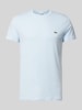 Lacoste T-shirt met ronde hals, model 'Supima' Lichtblauw