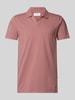 Lindbergh Poloshirt mit V-Ausschnitt Rosa