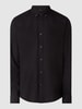 Matinique Regular fit zakelijk overhemd van Oxford, model 'Jude' Zwart