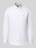 Tommy Hilfiger Regular fit zakelijk overhemd van puur katoen Wit