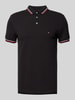 Tommy Hilfiger Regular Fit Poloshirt mit Logo-Stitching Black