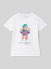 Polo Ralph Lauren Kids T-Shirt mit Label-Print Weiss