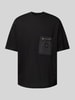 ARMANI EXCHANGE Oversized T-Shirt mit Label-Patch Black