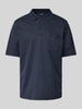 Christian Berg Men Regular Fit Poloshirt mit Brusttasche Marine