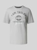 Tom Tailor Regular Fit T-Shirt aus reiner Baumwolle Mittelgrau