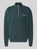 PEGADOR Bluza o kroju relaxed fit z mieszanki bawełny Ciemnozielony