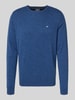 Fynch-Hatton Regular Fit Pullover mit Kaschmir-Anteil Modell 'Merino' Jeansblau