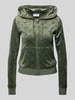 Juicy Couture Sweatjacke mit Kapuze Modell 'MADISON' Oliv