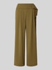 Zero Spodnie materiałowe z wpuszczanymi kieszeniami w stylu francuskim Oliwkowy