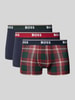 BOSS Trunk aus Baumwoll-Mix im 3er-Pack Modell 'Power' Rot