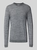 Jack & Jones Strickpullover mit Rundhalsausschnitt Modell 'OTTO' Dunkelgrau Melange